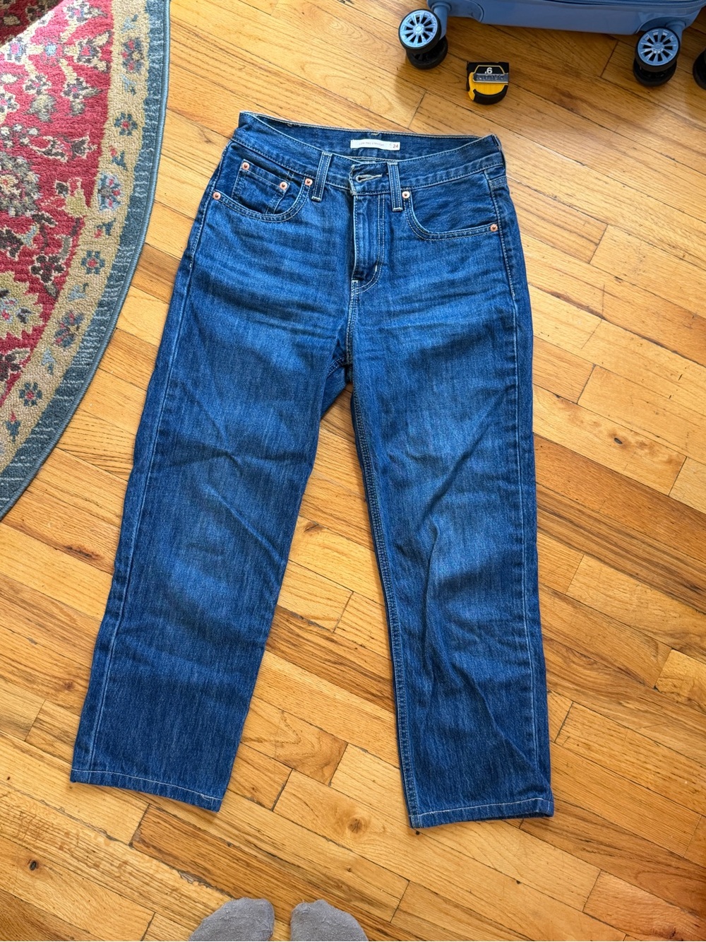 LEVIS Low Pro Straight Leg Jeans in Blue